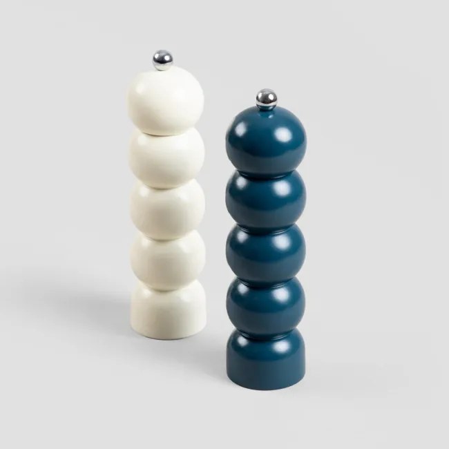 Sada dvoch mlynčekov SPICE BUBBLE modrá / krémová 722196