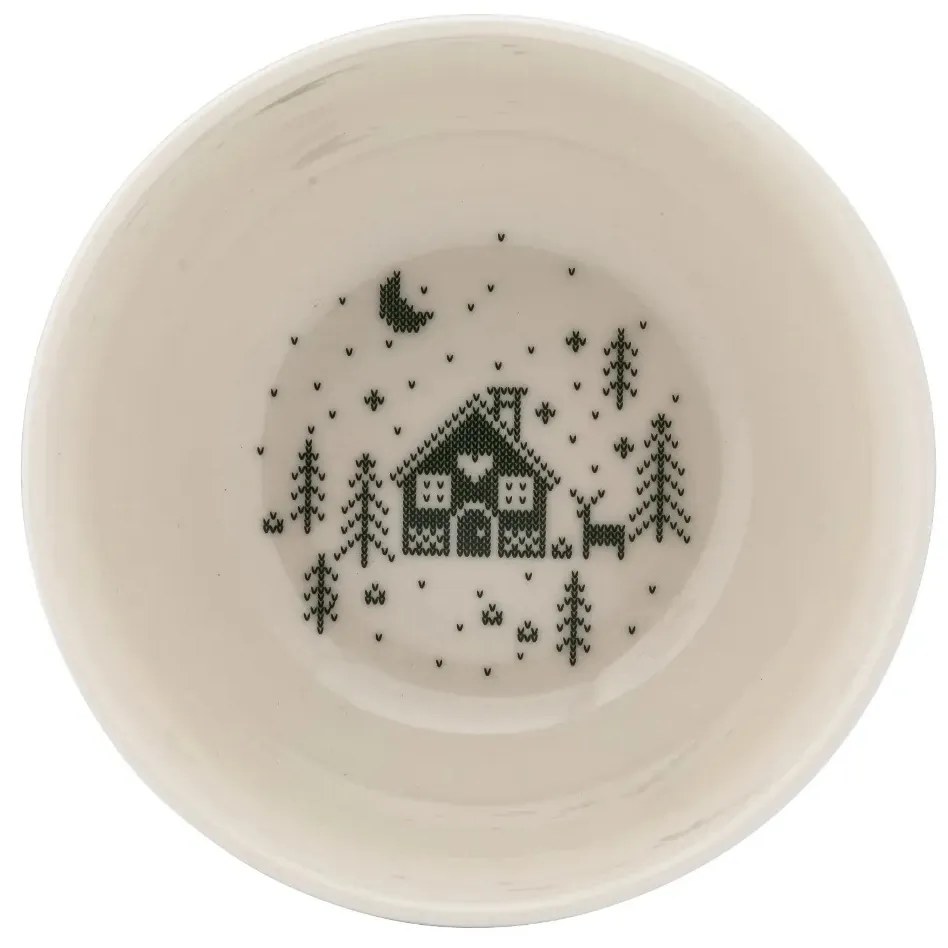 Altom Porcelánová miska Grenlandia 13 cm, 600 ml, zelená