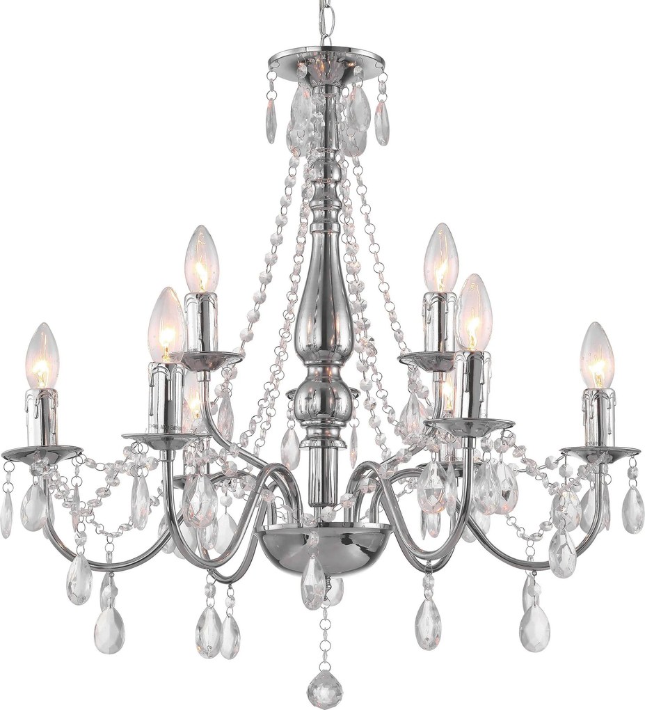 Toolight Toolight, stropné svietidlo 9xE14, EBT016-9CP, chróm, OSW-01231