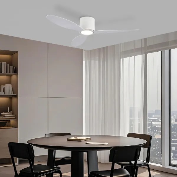 ZEVENTI - LED Stropný ventilátor VENTORA LED/24W/230V Wi-Fi Tuya biely + diaľkový ovládač