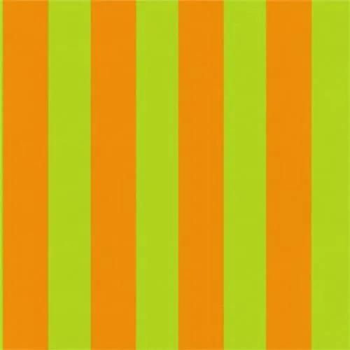 Tapety na stenu Die Maus 05215-30,pruhy zeleno-oranžové, rozmer 10,05 m x 0,53 m, P+S International