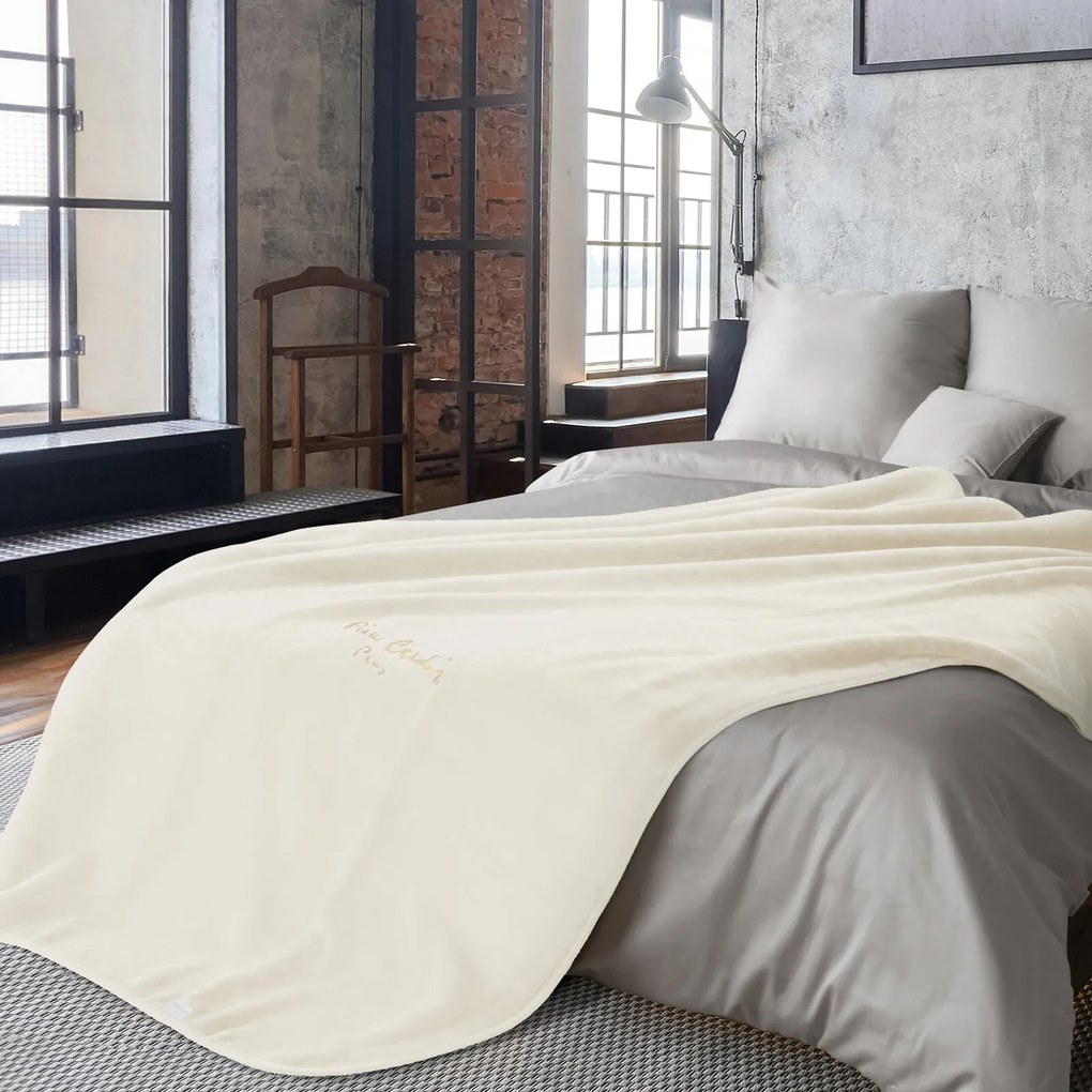 AKRYLOVÁ DEKA PIERRE CARDIN CLARA1 160X220 CM KRÉMOVÁ
