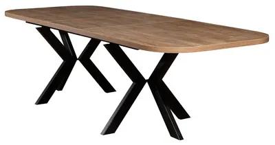 Jedálenský stôl LOLI - dub artisan/čierna