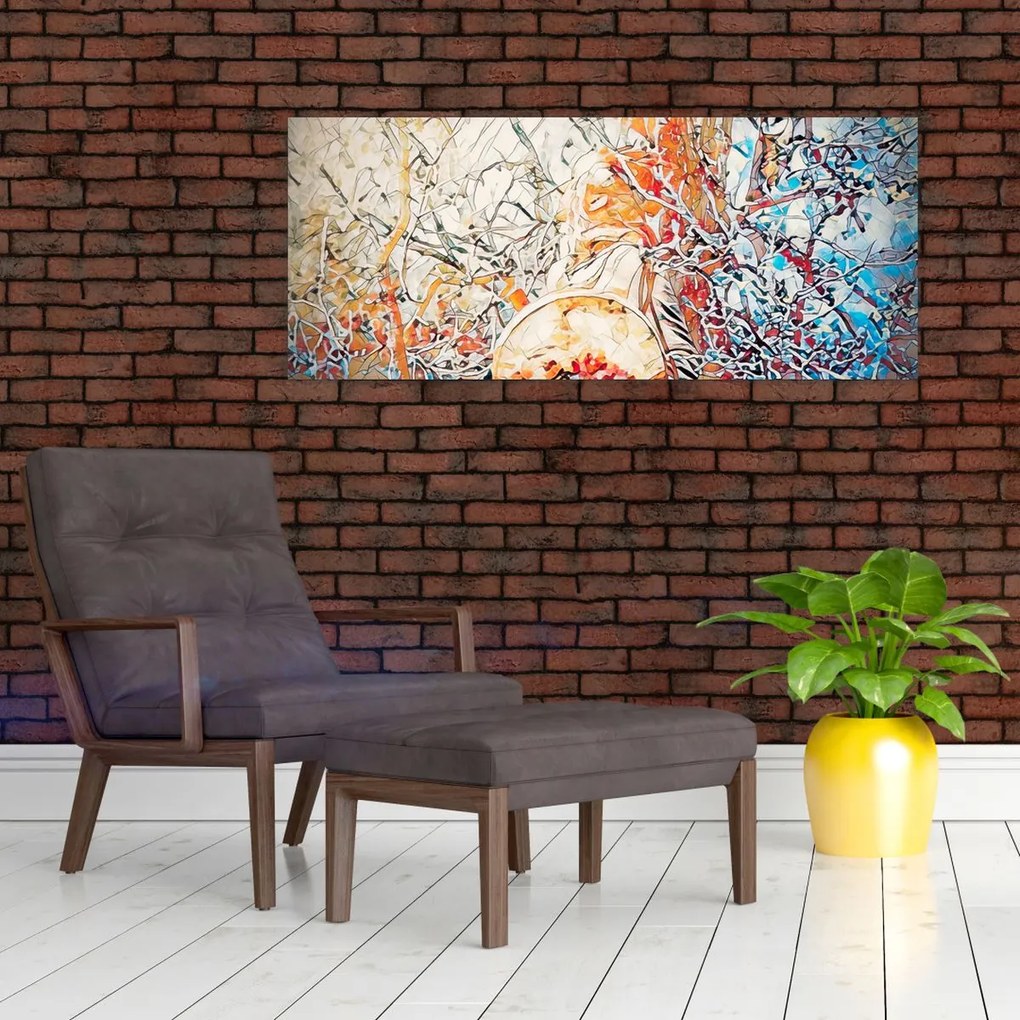 Obraz - Mozaiková abstrakcia (120x50 cm)