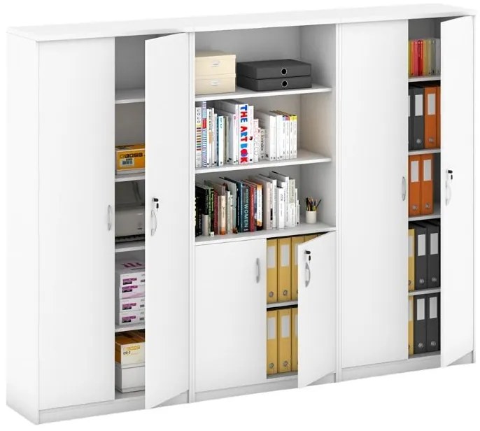 Zostava skríň MIRELLI, Typ VII - biela