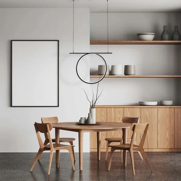 LED luster na lane ODETTA LED/30W/230V 4000K čierny