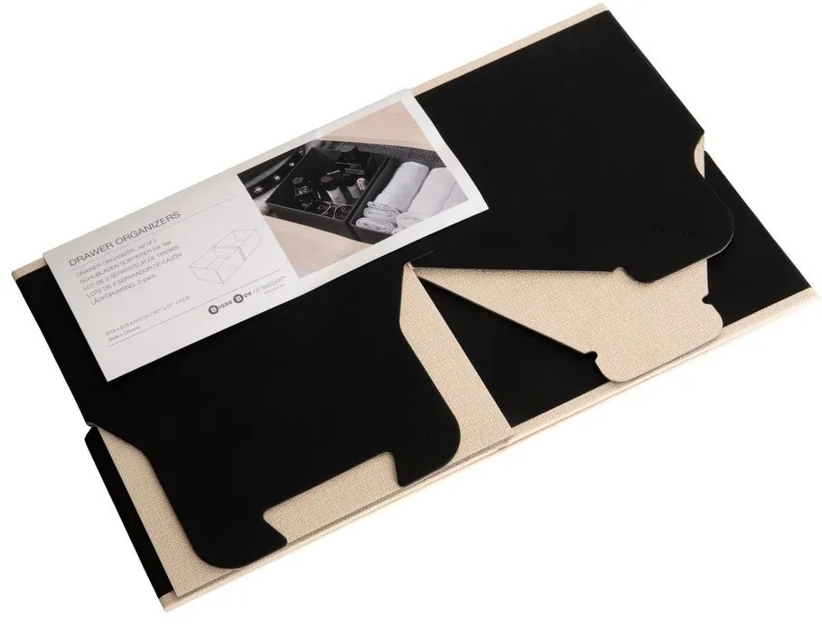 Kartónové organizéry do zásuvky v súprave 2 ks – Bigso Box of Sweden