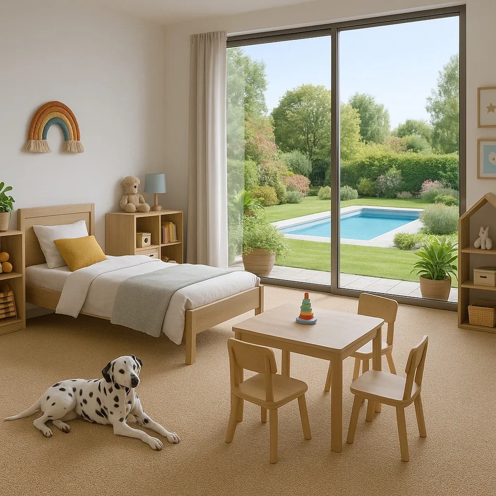 AKCIA: 300x225 cm Koberec metráž Rambo-Bet 71 - obšitý zo všetkých strán, šíře, béžová, filc, kuchyňa, Condor Carpets