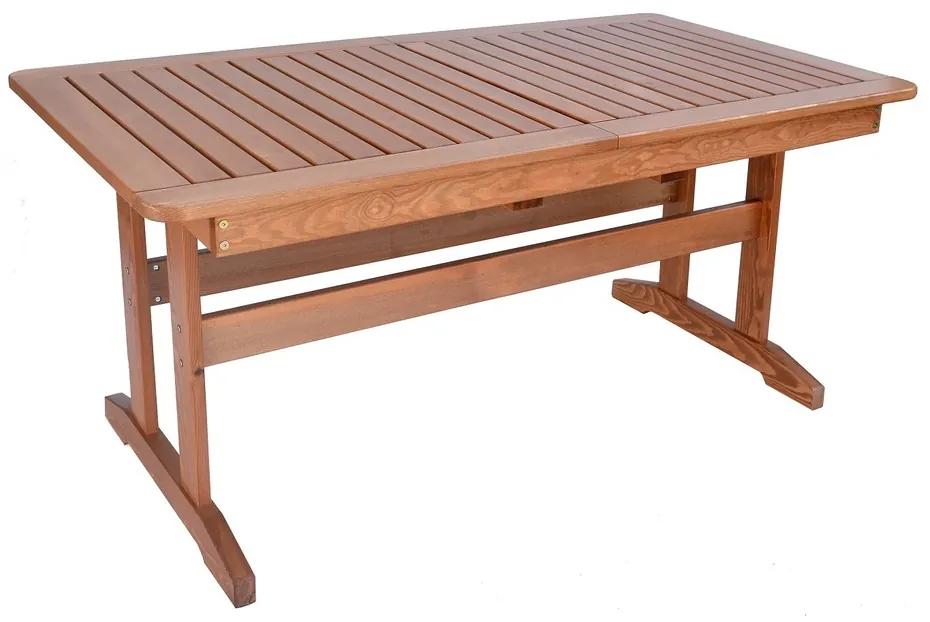 Rozkladací záhradný stôl LUISA z borovicového dreva