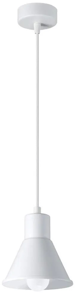 Sollux SL.0983 - Luster na lanku TALEJA 1xE27/60W/230V biela