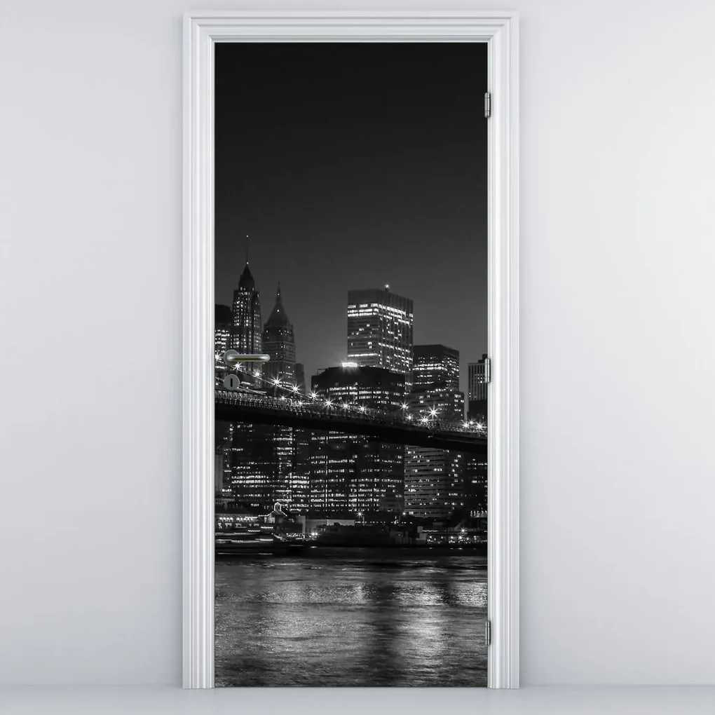 Fototapeta na dvere - Brooklynský most v New Yorku (95x205cm)