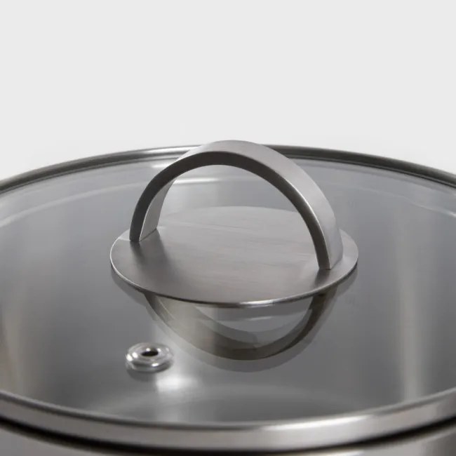 Sada šiestich hrncov EATALY strieborné 721786