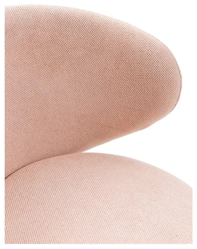 Svetloružová kancelárska stolička Rush – Marckeric