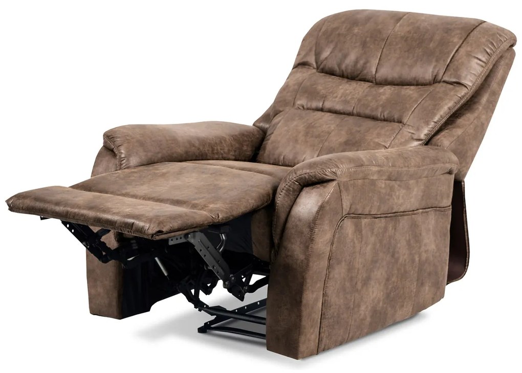 Autronic - TV kreslo, coffee látka, kov čierny - TV-5053 COF3
