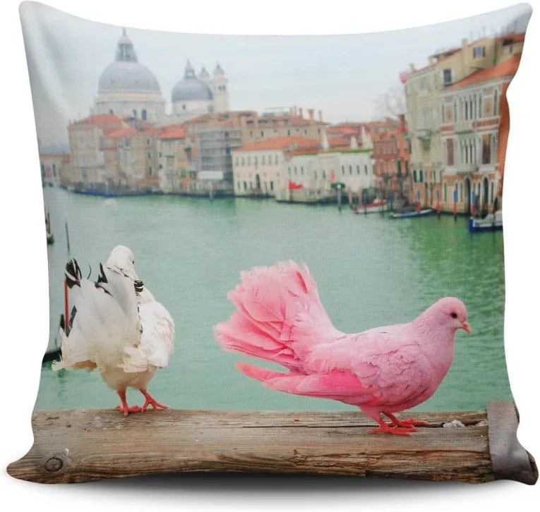 Vankúš s prímesou bavlny Cushion Love Herisso, 45 × 45 cm