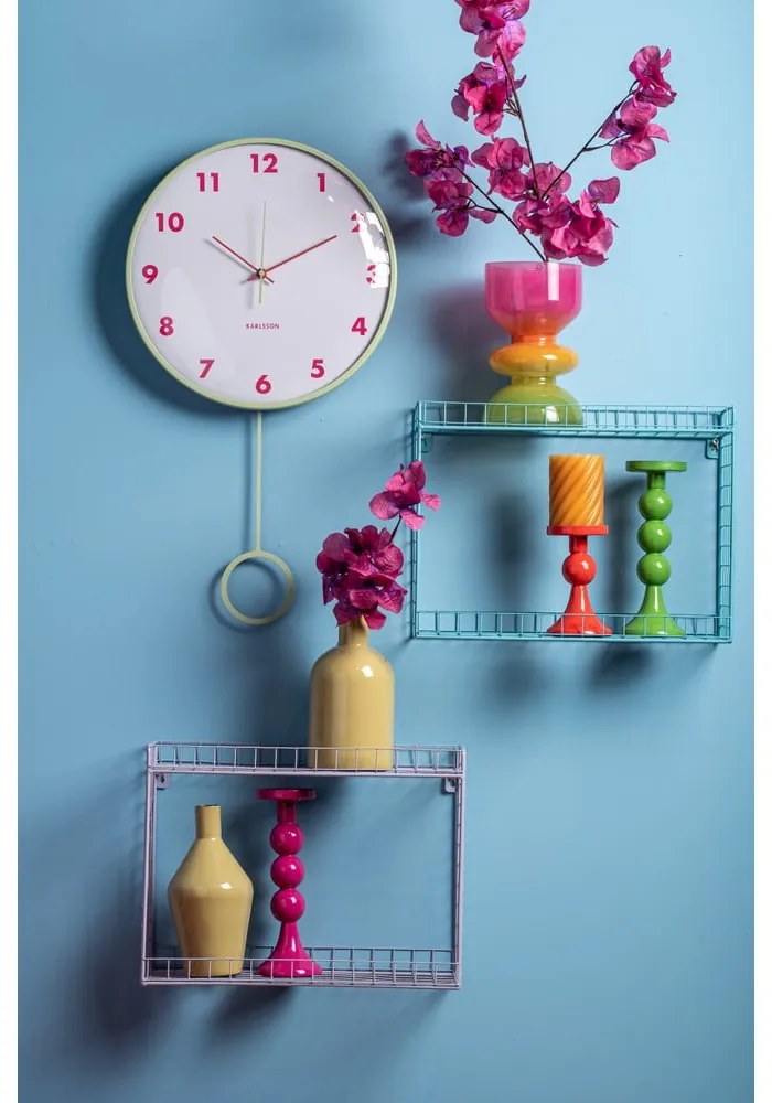 Tyrkysová poschodová oceľová polica 40 cm Reja – PT LIVING