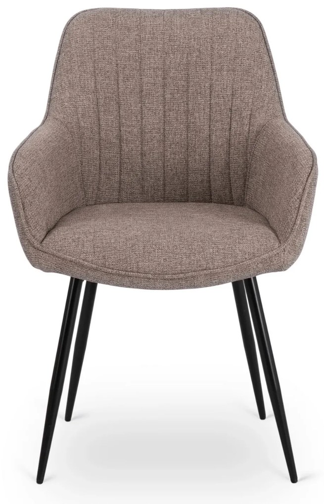 PROXIMA.store - Čalúnená jedálenska stolička MALAGA FARBA: sivá