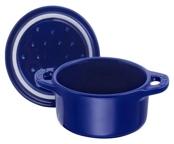 Staub Cocotte Mini hrniec okrúhly 0,2 l keramický modrý, 40510-786