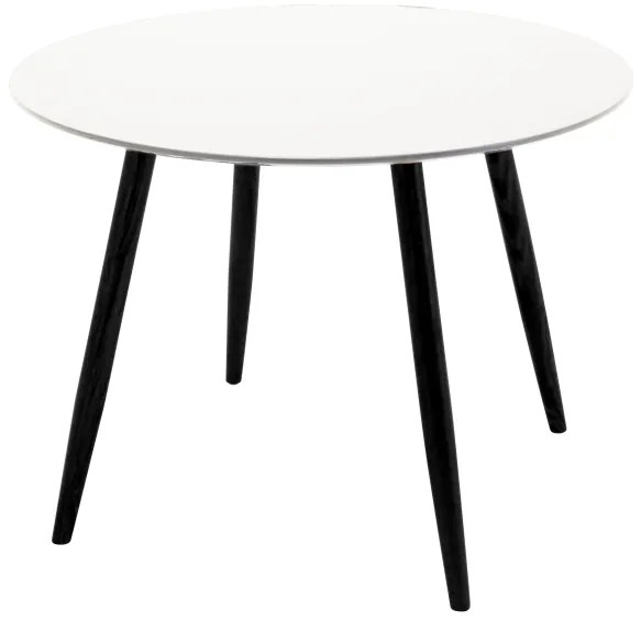 Plaza okrúhly jedálenský stôl o100 (biela/čierna)