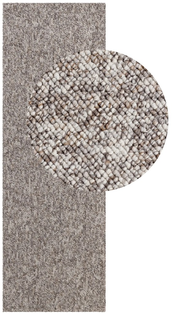 ELLE Decoration, Behúň Wolly Ultra 106229 Taupe z kolekcie Elle, 80x240, hnedá, obývacia izba