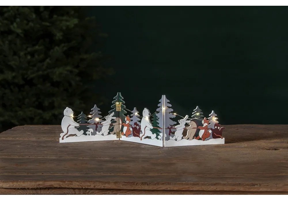 Svetelná dekorácia s vianočným motívom Forest Friends – Star Trading