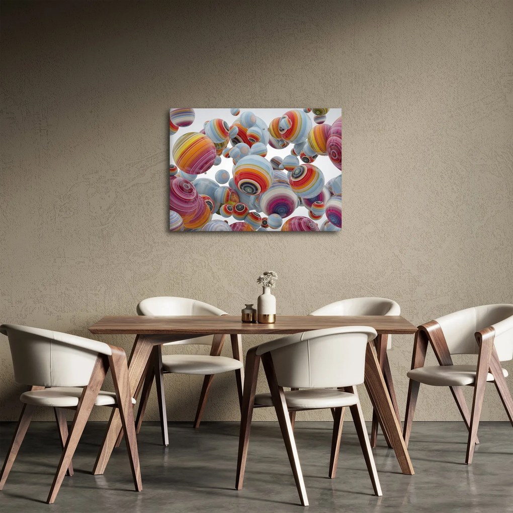 Obraz maľovaných gulí (70x50 cm)
