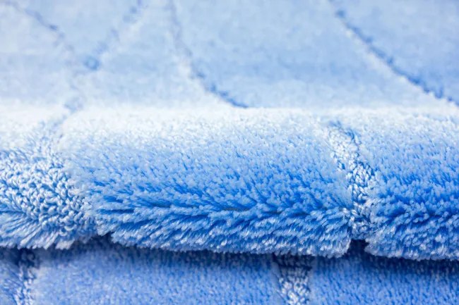 Kúpeľňový koberček Lotus modrý, tehla