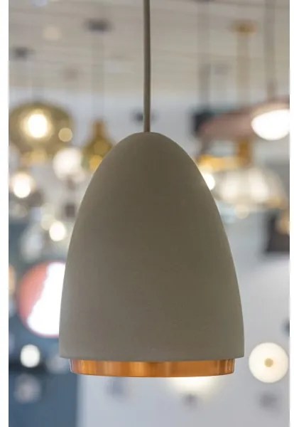 Klausen 111041 - Luster na lanku CONCRETE 1xGU10/5W/230V šedá/medená
