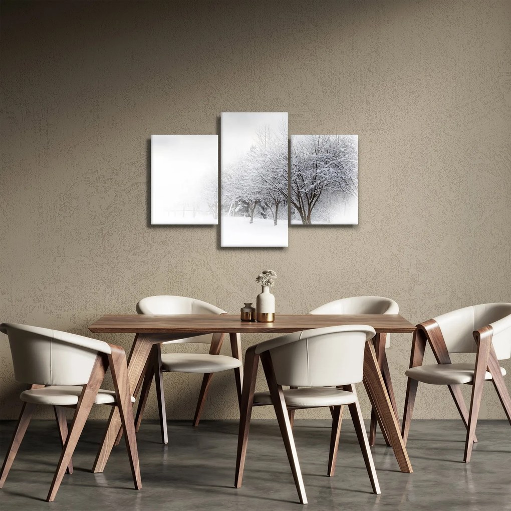 Obraz - Zimná alej (90x60 cm)