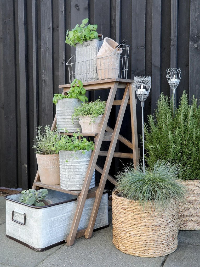 3ks prírodný pletený kvetináč z vodného hyacintu Hyacinth - Ø 42*38cm