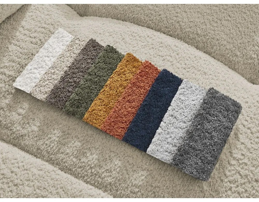 Béžová podnožka z textílie buklé Roxelane – Bobochic Paris