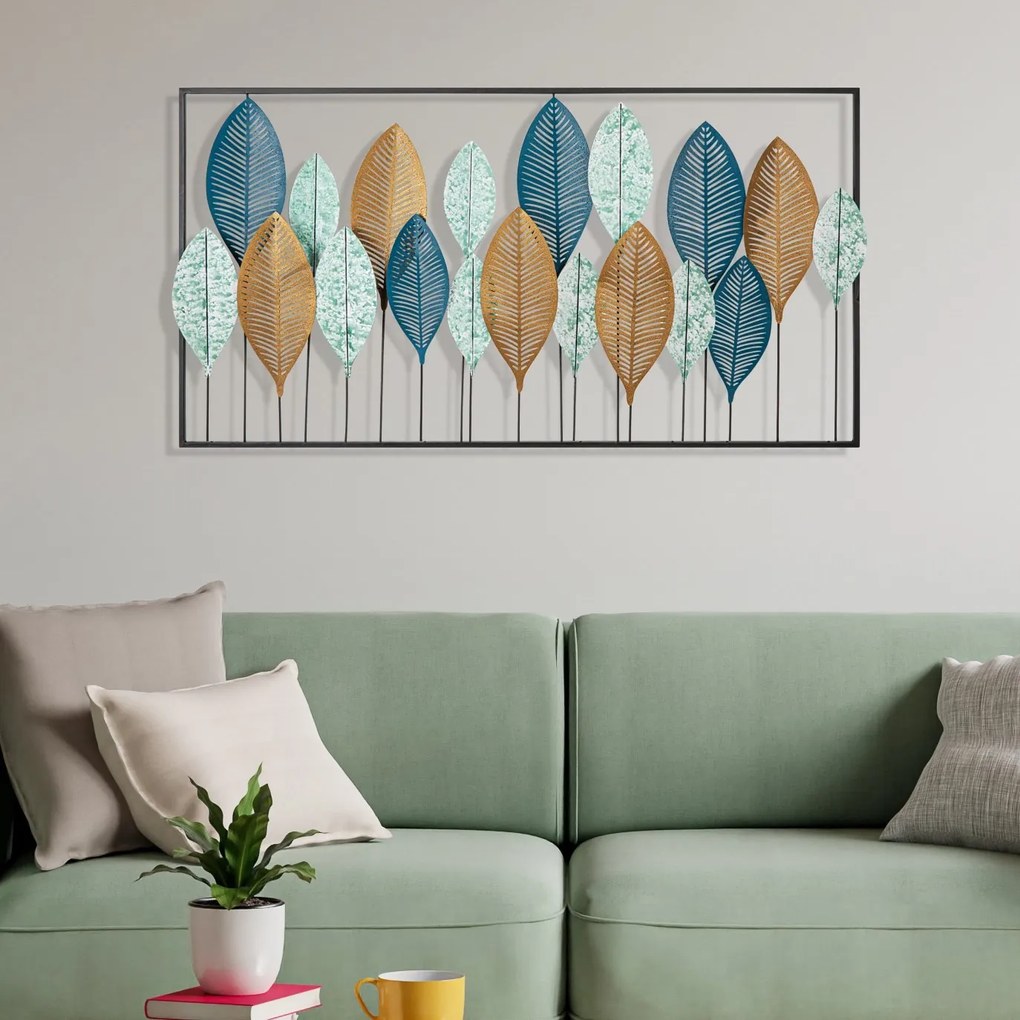 Nástěnná kovová dekorace Bilge vícebarevná