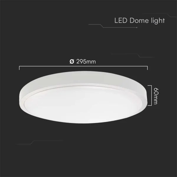 LED Kúpeľňové stropné svietidlo LED/24W/230V 4000K IP44 pr. 29,5 cm biela