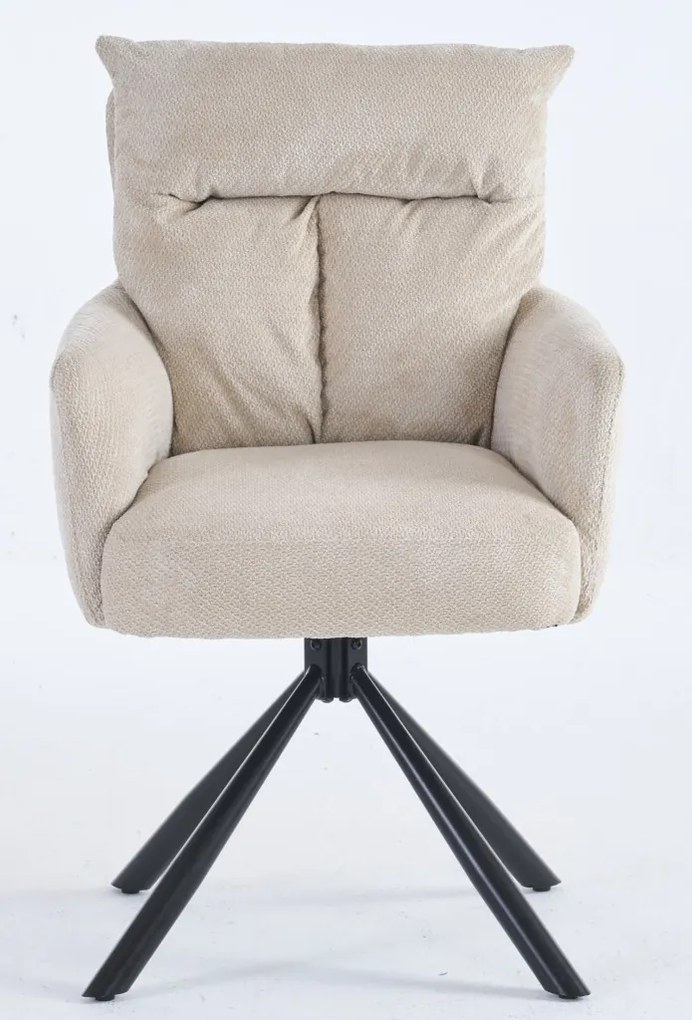 Jedálenská stolička Stephanie, béžová látka