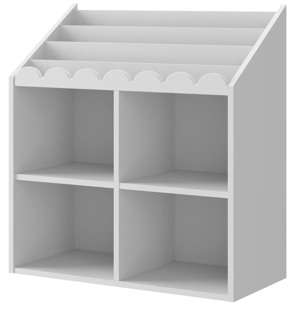 Bellamy Detská knižnica BOOK NOOK SNOW 71x76 cm, biela