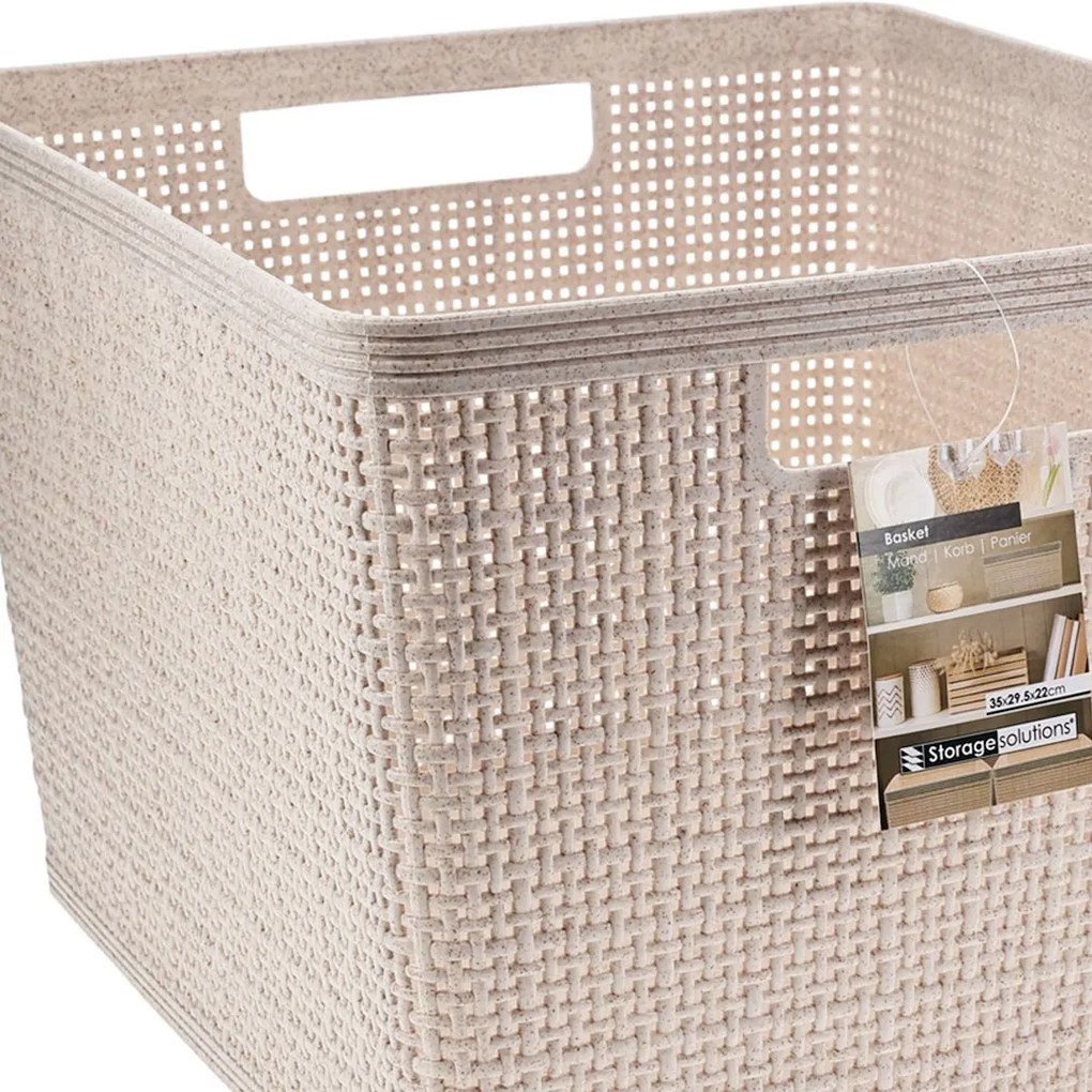 Úložný kôš Beige1, 35x22x29 cm