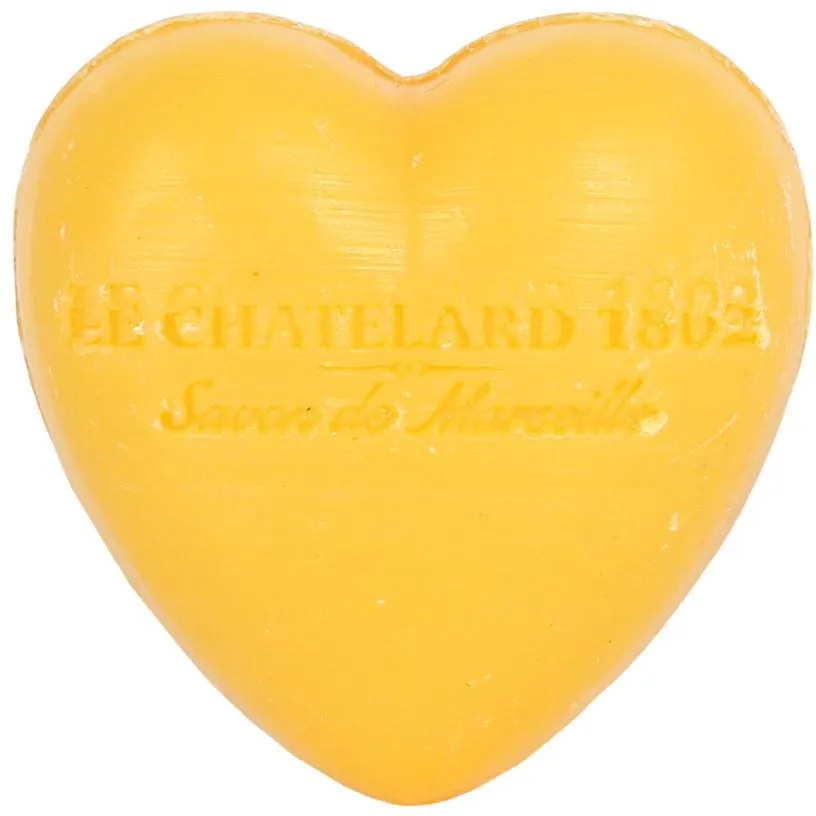 LE CHATELARD Francúzske mydlo Heart - Mandarínka a limetka 25gr