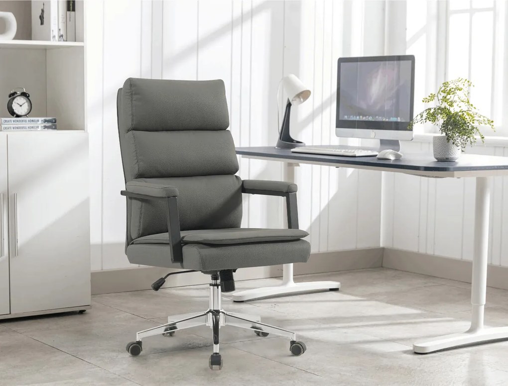 Kancelárska stolička KA-D8104 GREY Farba: Sivá