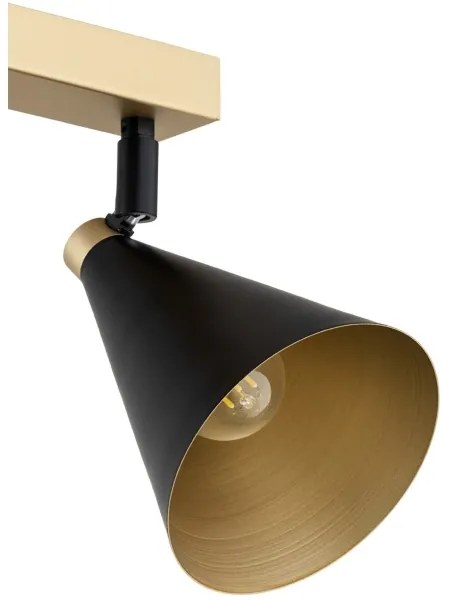 Argon 7147 - Bodové svietidlo LUCINDA 2xE14/7W/230V čierna/zlatá