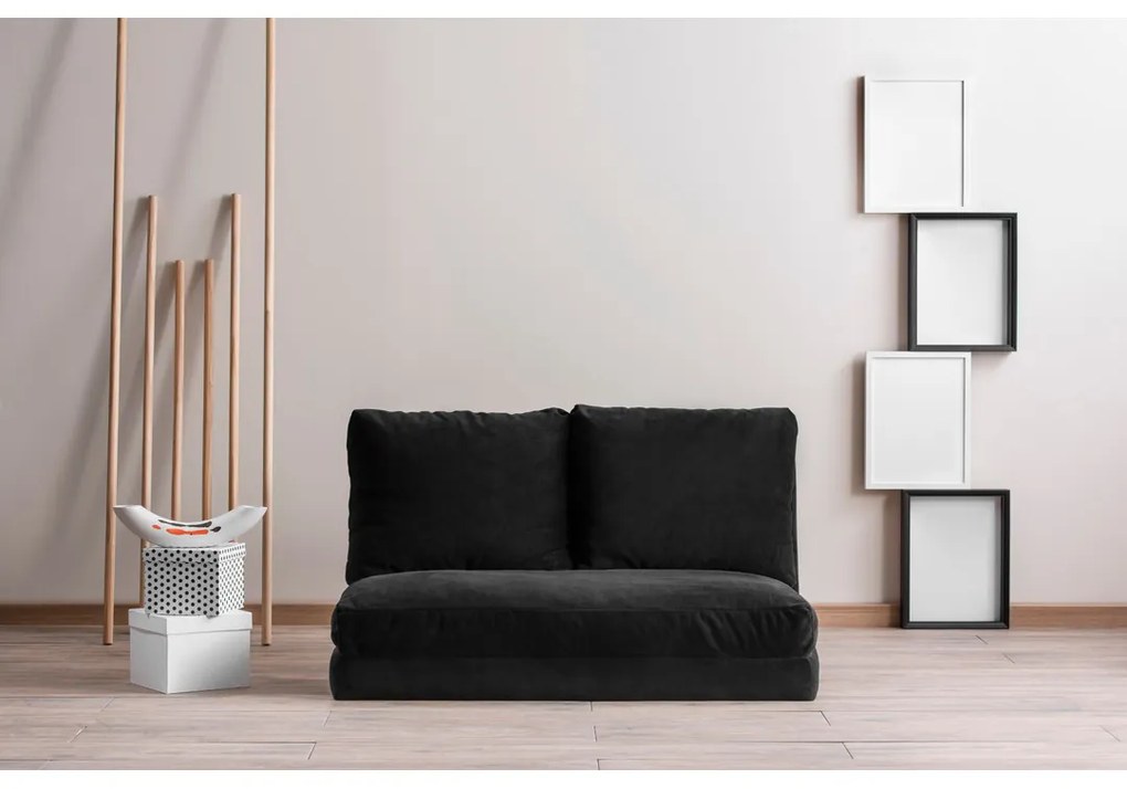 Pohovka futon Tilda (Čierna). Akcia -20%. Vlastná spoľahlivá doprava až k Vám domov. 1072563