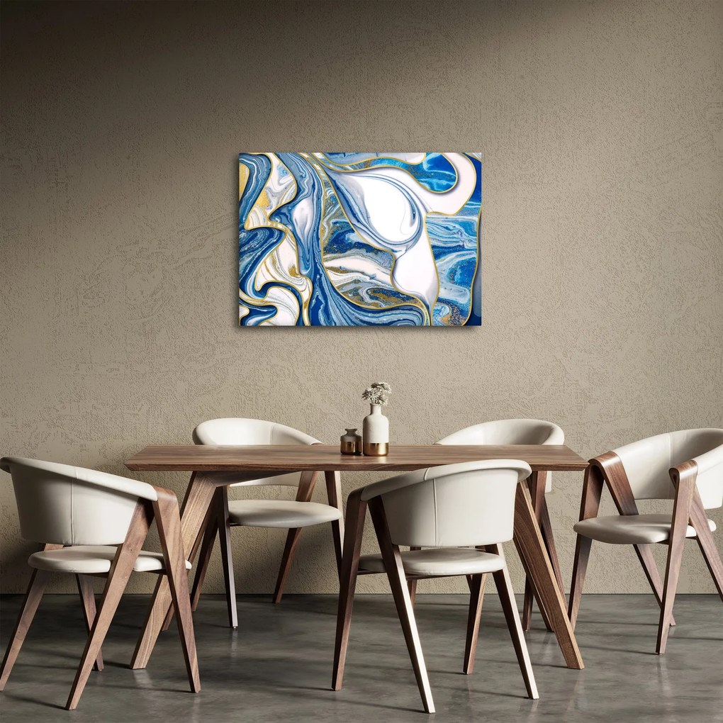 Obraz - Vlny z mramoru (70x50 cm)
