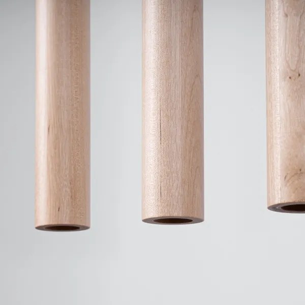 Sollux SL.1269 - Luster na lanku PASTELO 5xG9/8W/230V drevo