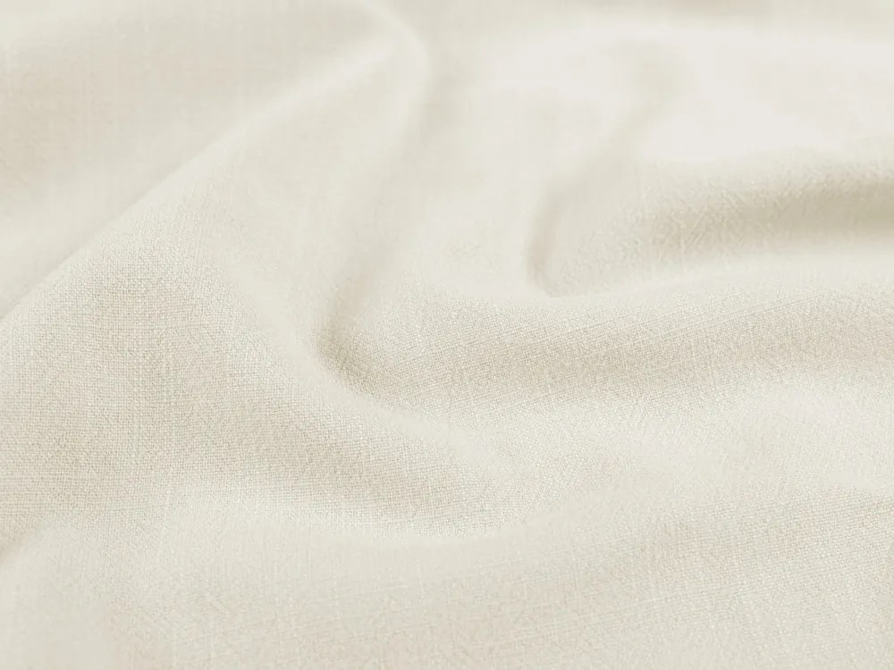 Ľan praný - LEN-018 Krémovo biely - metráž šírka 140 cm