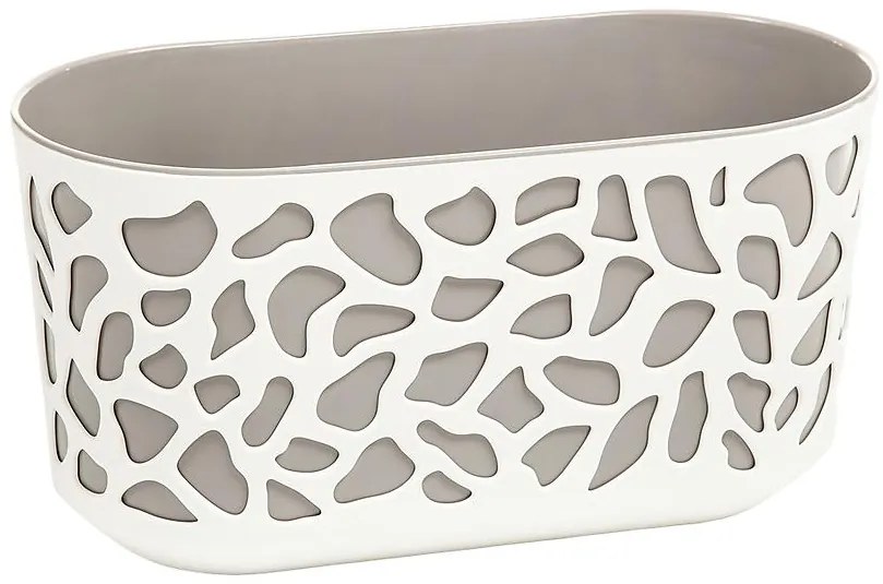 Balkónový kvetináč DUET 40cm béžová / šedá