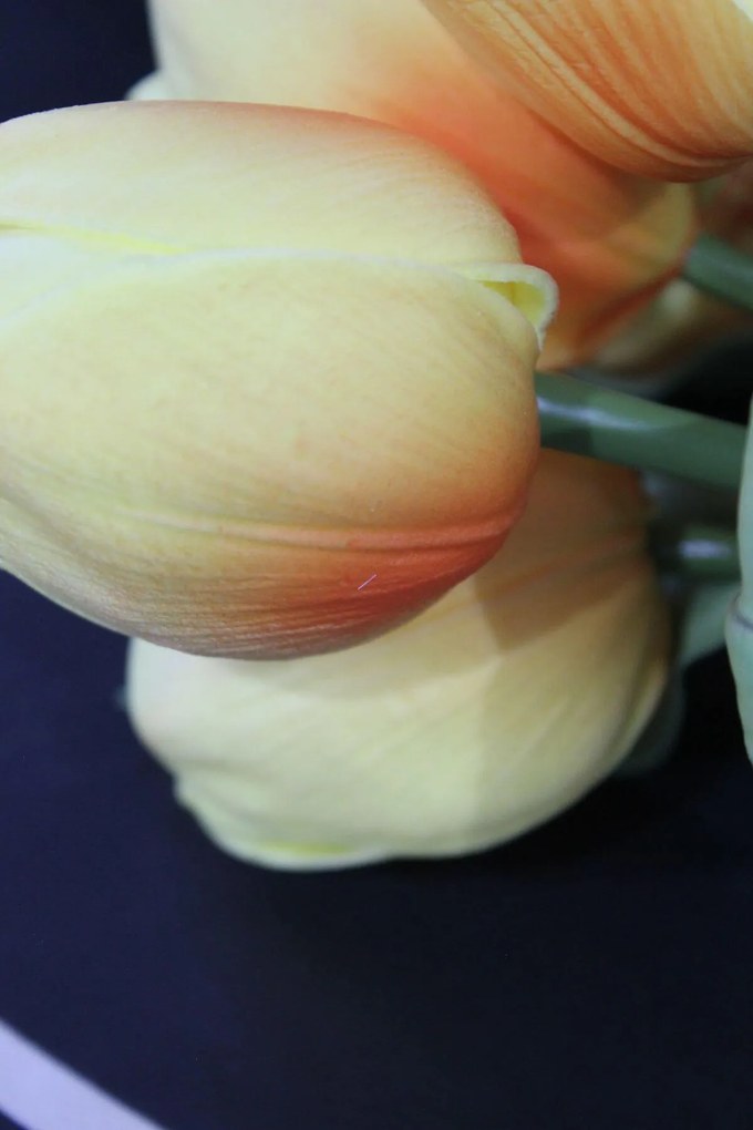 Žltá umelá kytička tulipánov 29cm