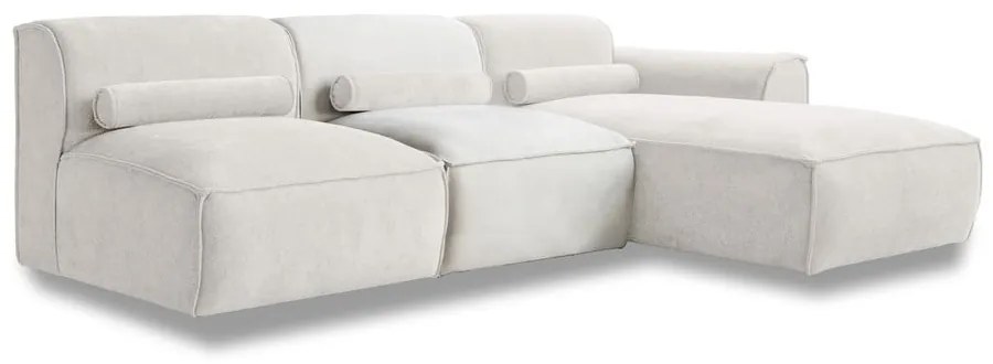 Biela rohová pohovka (pravý roh) Flex Felix – Miuform