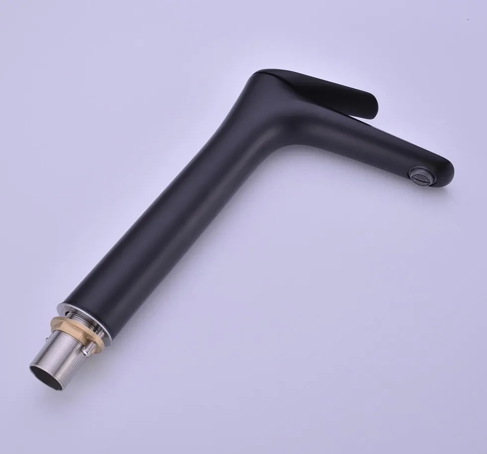 Vysoká umývadlová batéria Niagara 86002B čierna mat