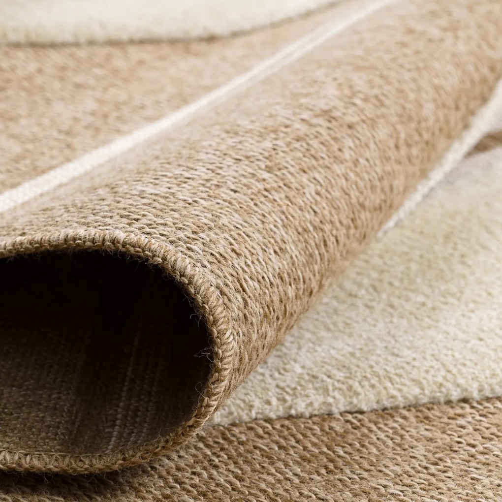 Dywany Łuszczów, Kusový koberec Spark 0698A beige/cream, 160x220, béžová, chodba / predsieň