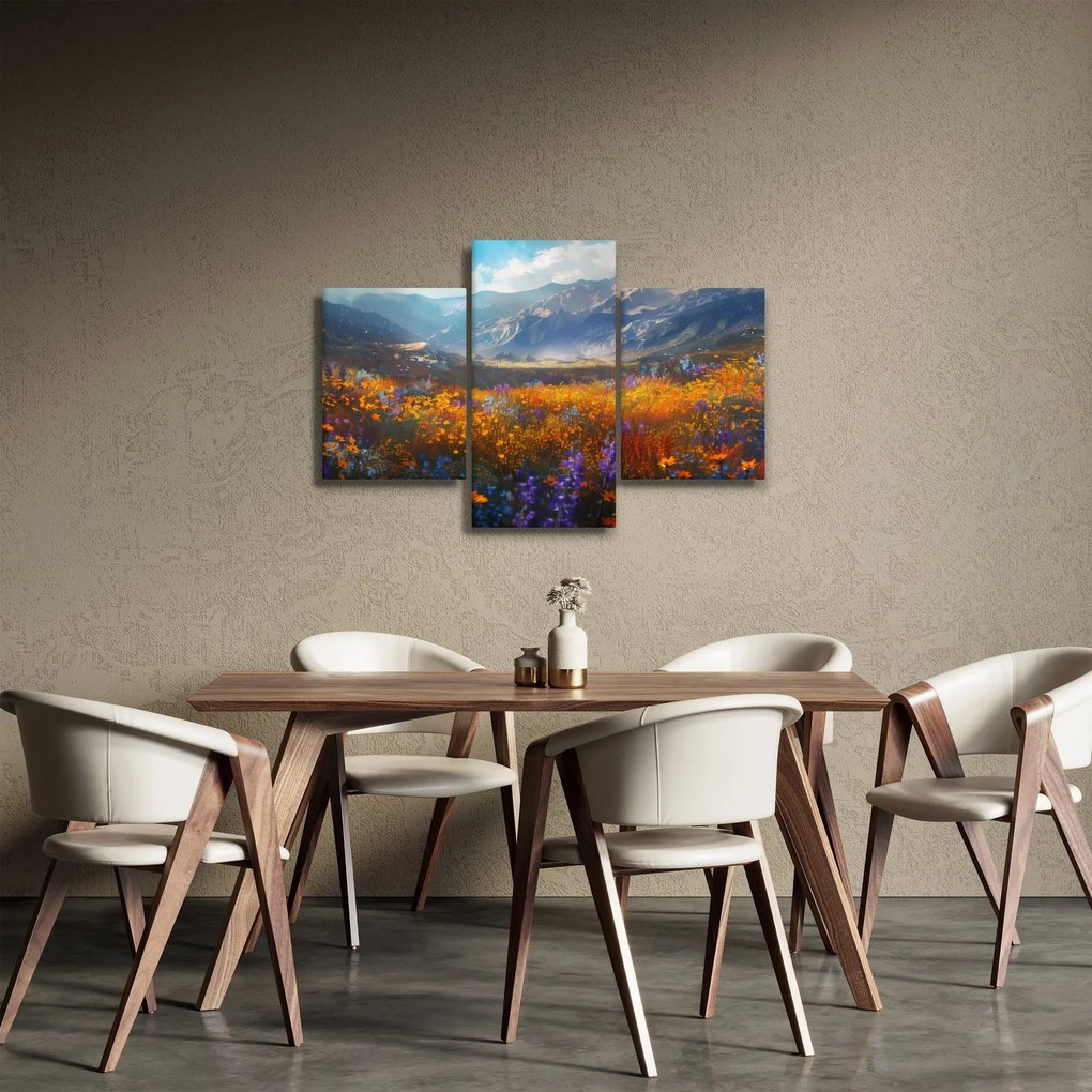 Obraz - Maľovaná horská krajina II. (90x60 cm)