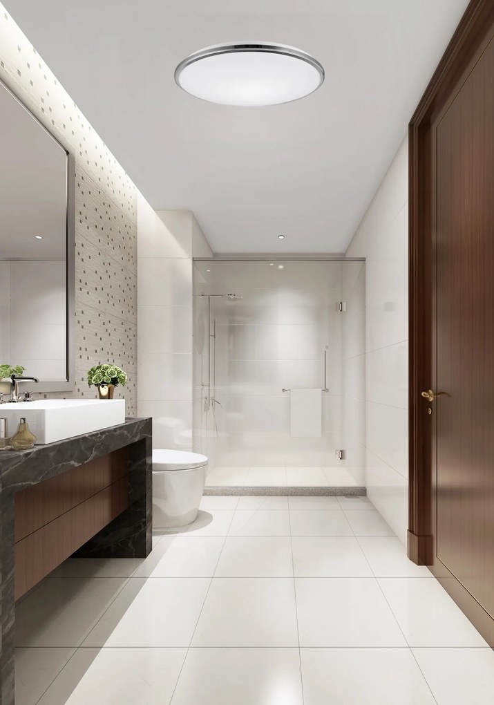 TOP LIGHT Svetlo stropné Silver KS CCT, Biela-Chróm